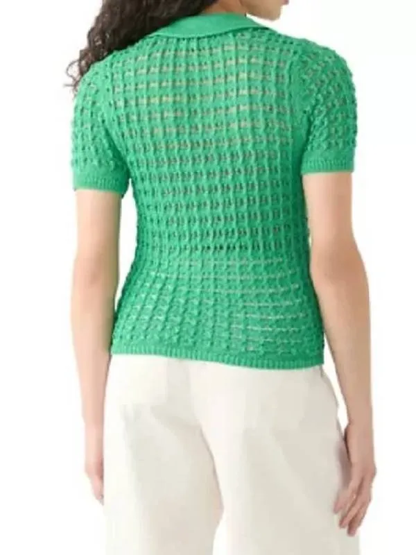 English Teacher S2 Savanna Gann Green Polo Top