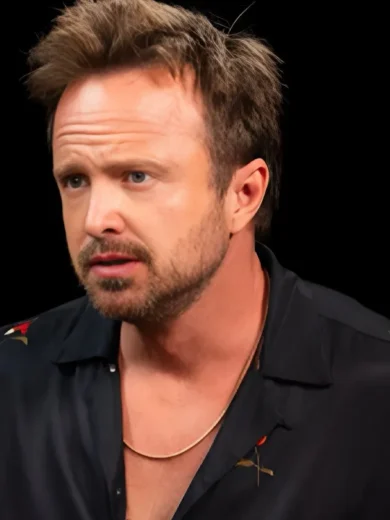 Hot Ones S27 Aaron Paul Poppy Embroidered Shirt