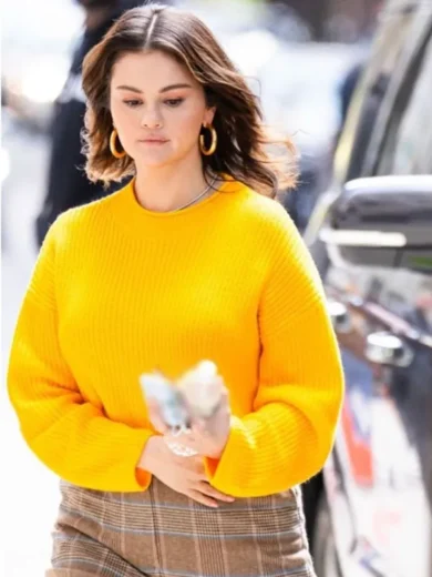 Only Murders in the Building Selena Gomez Yellow Sweater