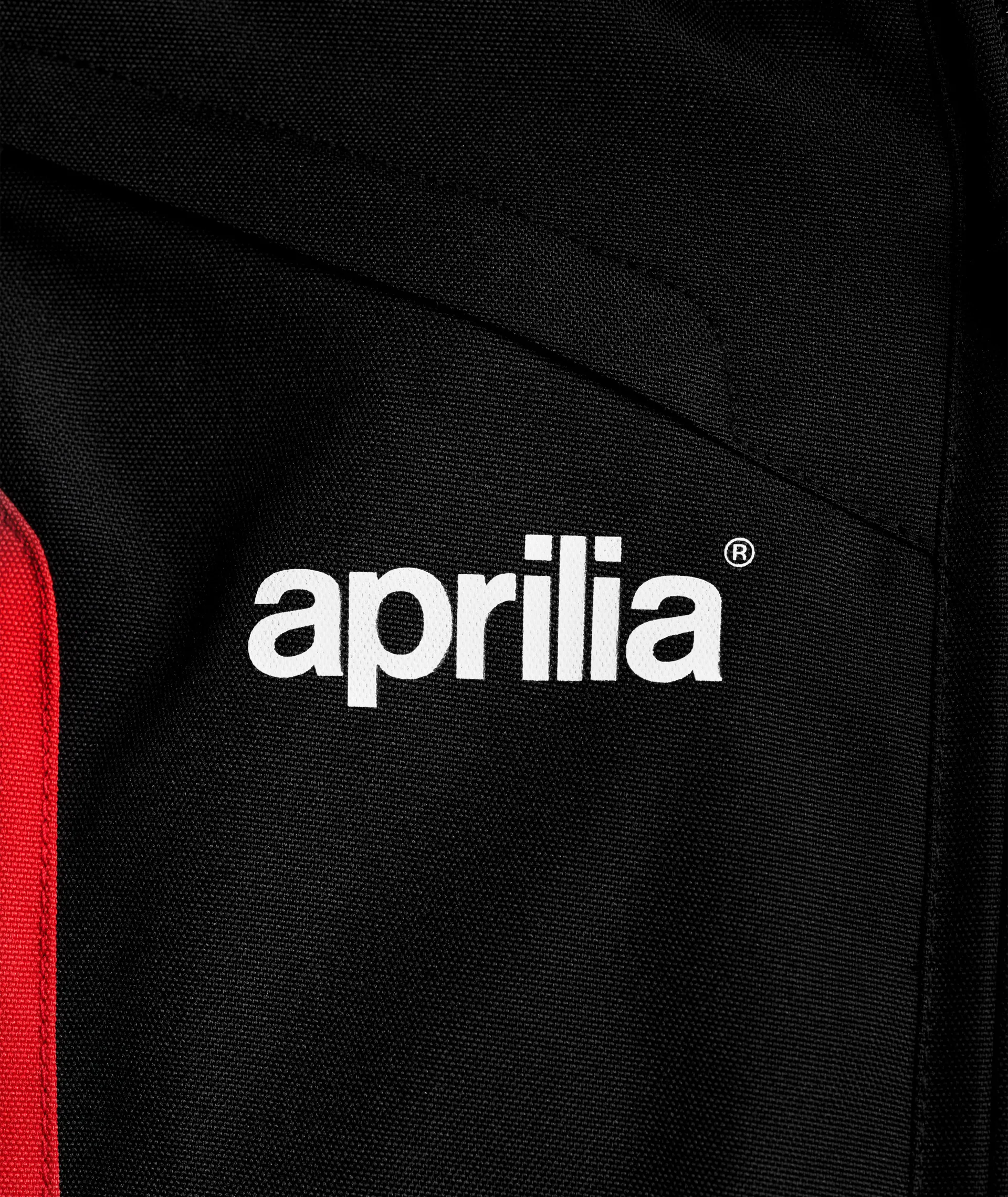 Aprilia Black Leather Motorcycle Racing Jacket