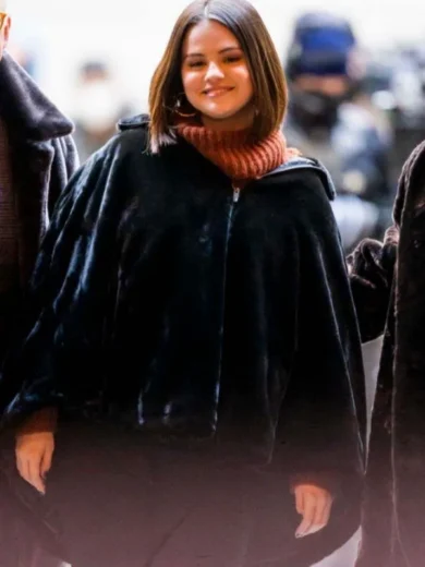 Only Murders in the Building S02 Mabel Mora Black Cape Jacket