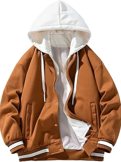 Men’s Colorblock Suede Varsity Jacket