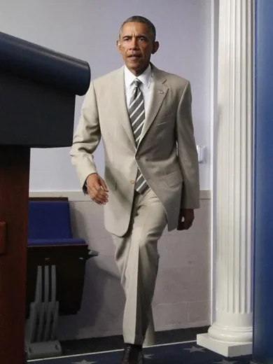 Barack Obama Tan Suit