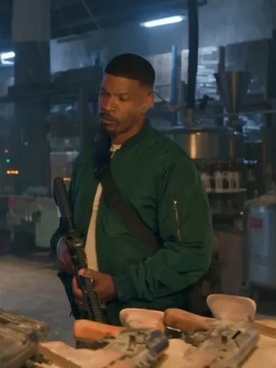 Day Shift Jamie Foxx Green Jacket