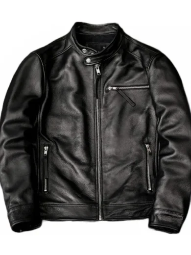 Men’s Real Leather Biker Jacket