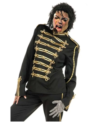 Michael Jackson Black Military Jacket Iconic 20th Century Fashion