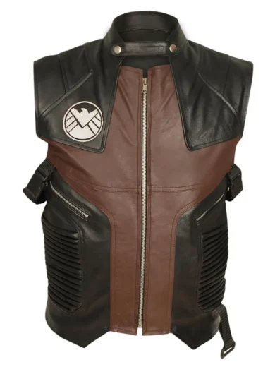 The Avengers Jeremy Renner Hawkeye Leather Vest