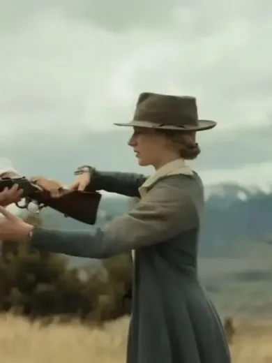 Murder at Yellowstone City 2022 Alice Murphy Trench Coat