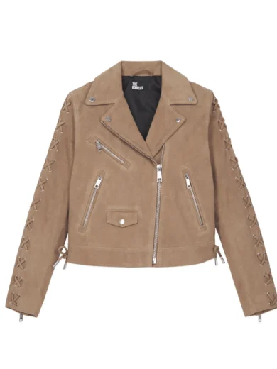 Women’s Beige Suede Leather Jacket