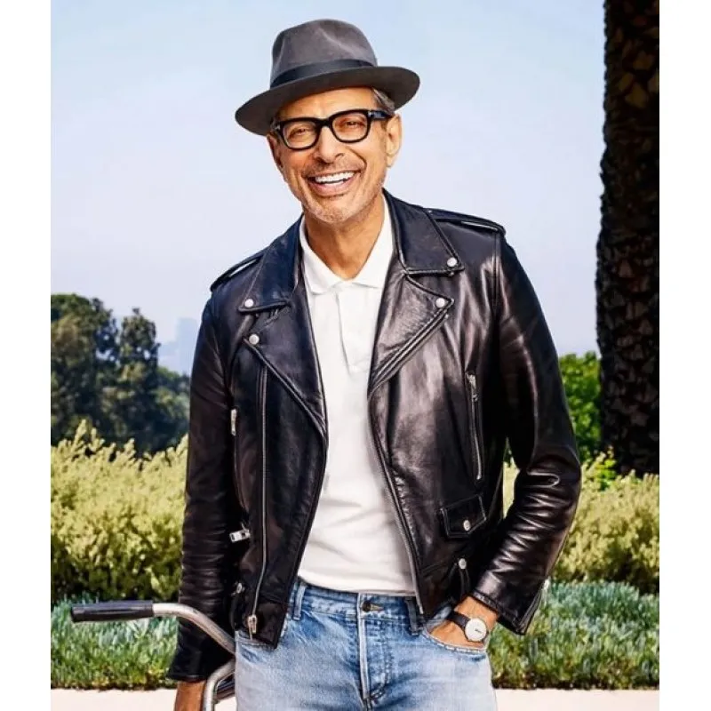 Jurassic World Dominion Jeff Goldblum Biker Jacket