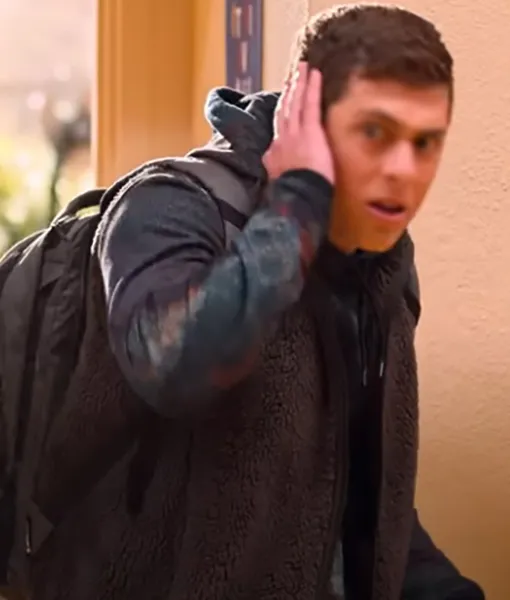 Never Have I Ever S03 Ben Gross Shearling Vest