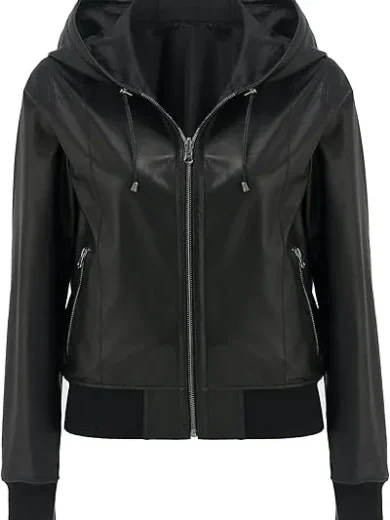 Womens Reversible Faux Leather Jacket