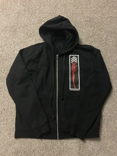 Chrome Hearts Foti Jarvis Block Zip Hoodie Black