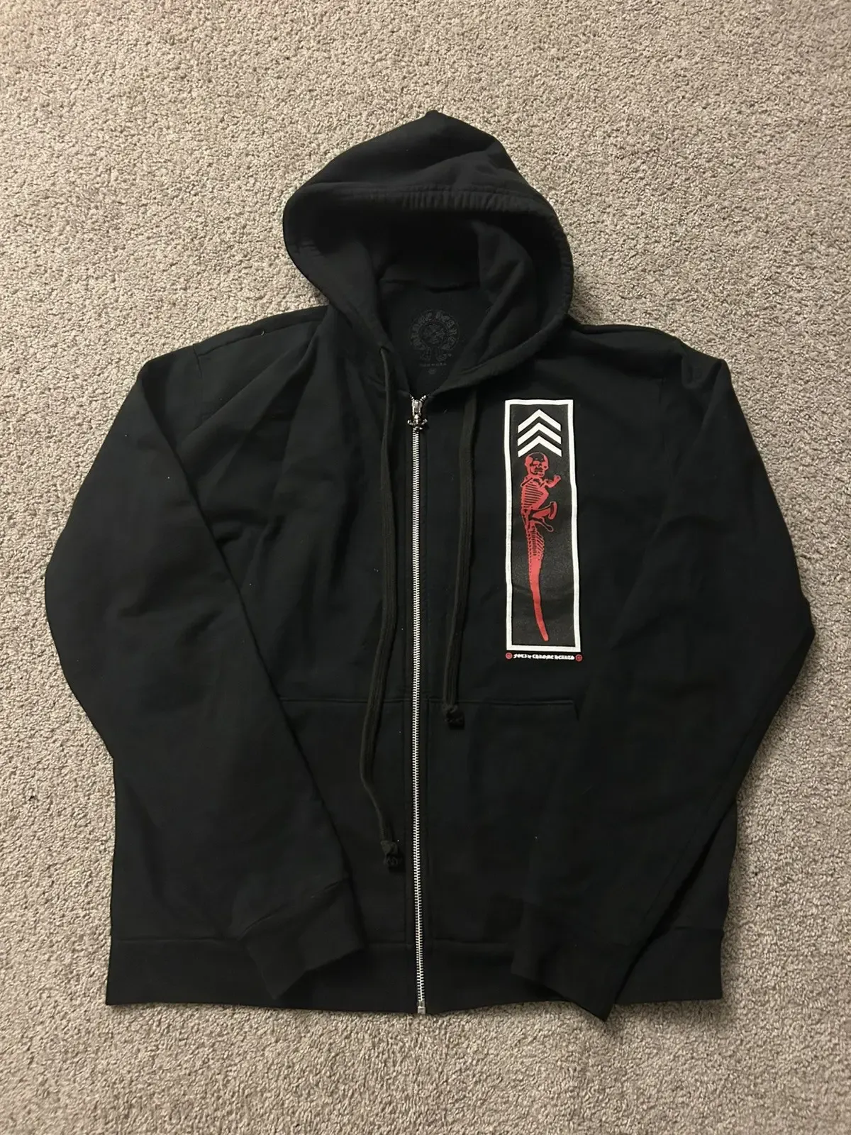 Chrome Hearts Foti Jarvis Block Zip Hoodie Black