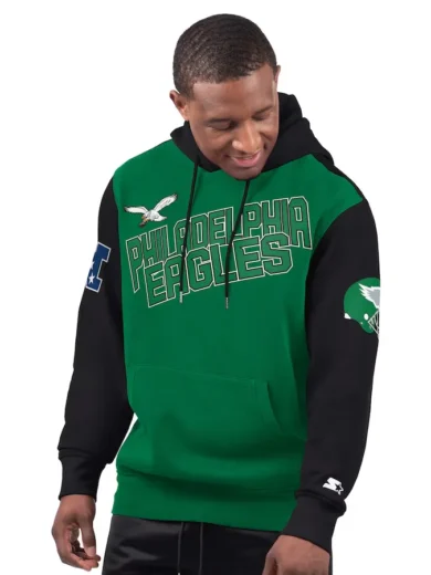 Philadelphia Eagles Starter Green Extreme Hoodie
