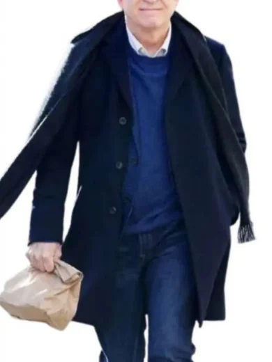 Only Murders In the Building S02 Steve Martin Black Trench Coat