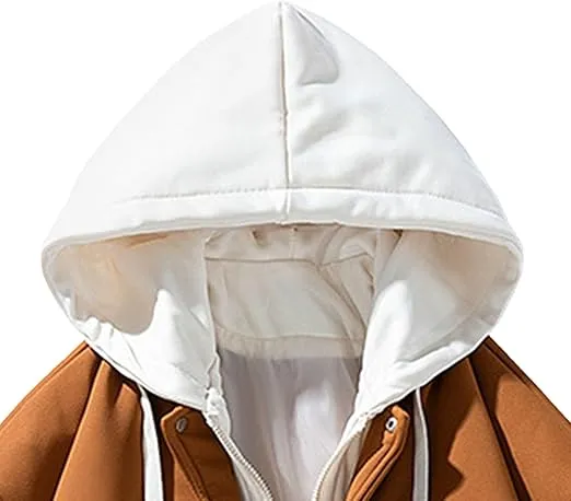 Men’s Colorblock Suede Varsity Jacket