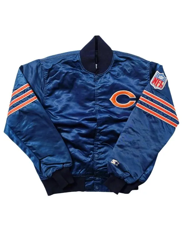 Vintage 80s Chicago Bears NFL Starter Satin Jacket