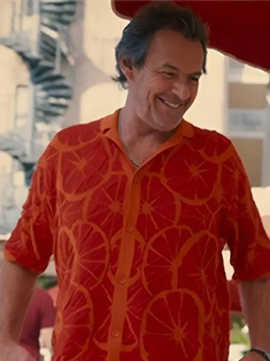 Leo Mattei – Special Unit S12 Jean-Luc Reichmann Orange Slice Print Shirt