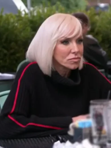 RHO New Jersey S14 Margaret Josephs Black Sweater