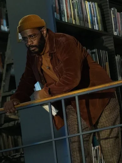 The Changeling 2023 LaKeith Stanfield Brown Corduroy Jacket