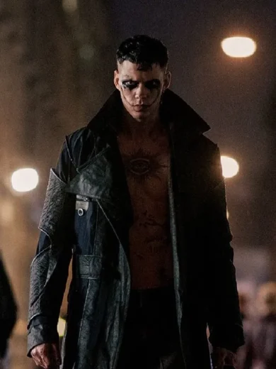 The Crow 2024 Bill Skarsgård Long Coat