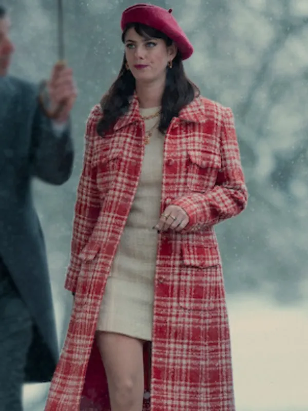 The Gentlemen 2024 Kaya Scodelario Plaid Coat