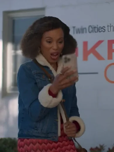 Unprisoned S2 Kerry Washington Sherpa Denim Jacket