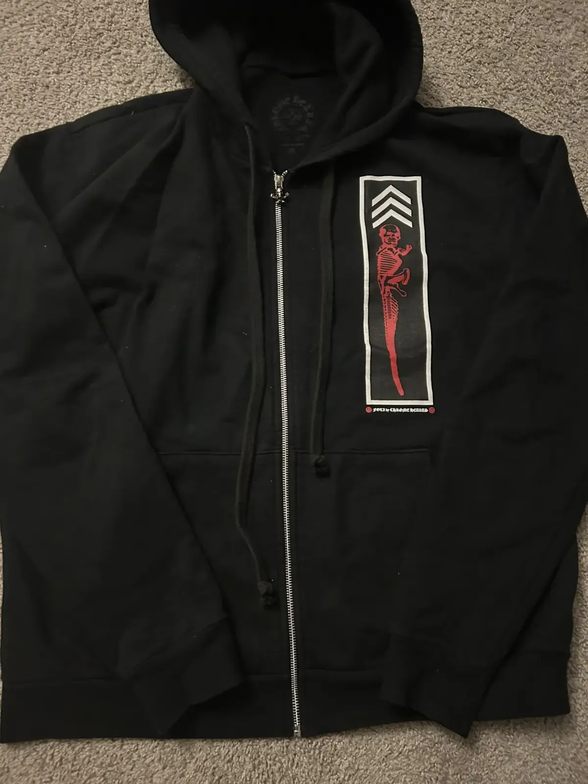 Chrome Hearts Foti Jarvis Block Zip Hoodie Black