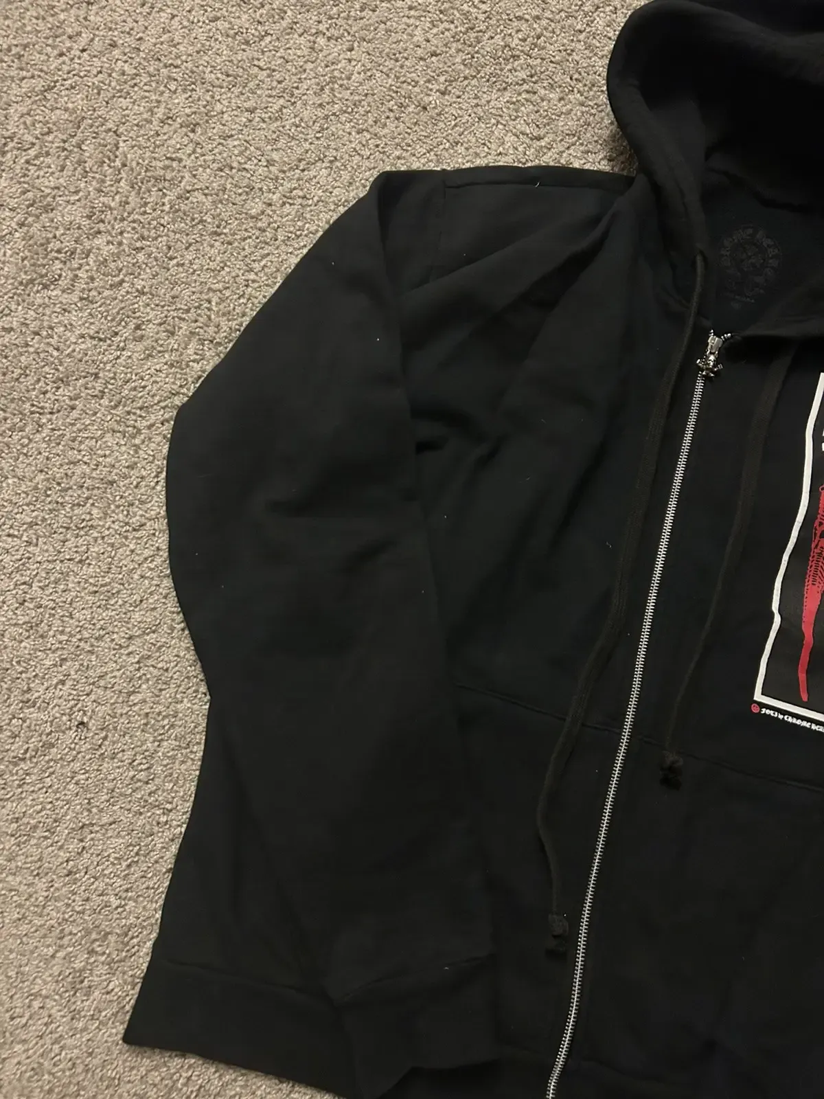 Chrome Hearts Foti Jarvis Block Zip Hoodie Black