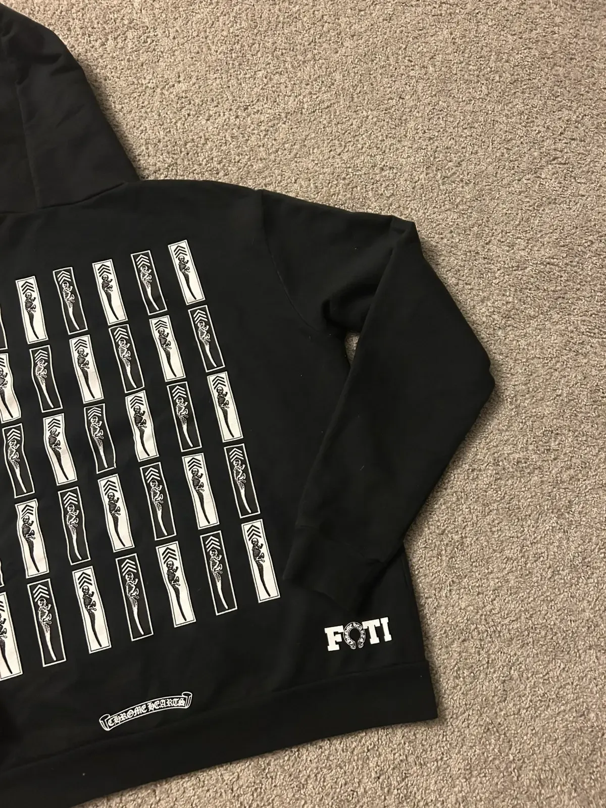 Chrome Hearts Foti Jarvis Block Zip Hoodie Black