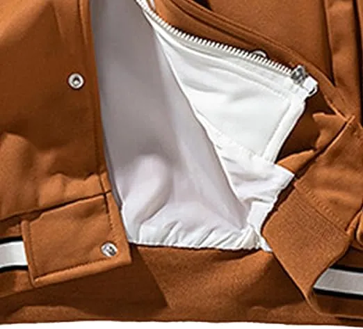 Men’s Colorblock Suede Varsity Jacket