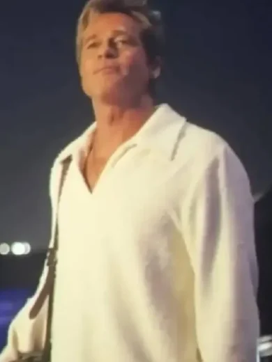 F1 The Movie 2025 Brad Pitt White Sweatshirt