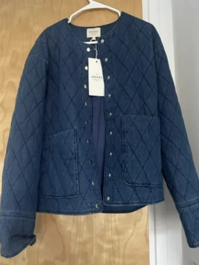 The Today Show 2025 Molly Hunter Denim Quilted Jacket