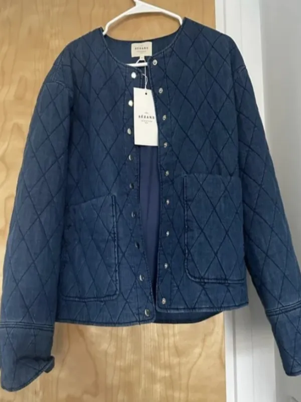 The Today Show 2025 Molly Hunter Denim Quilted Jacket