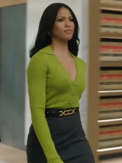 Suits LA 2025 Lex Scott Davis Green Cardigan