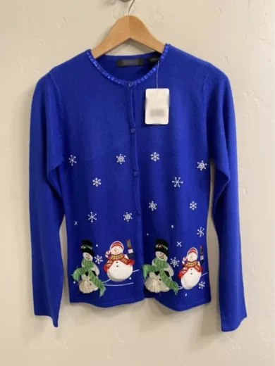 Ugly Betty 2024 America Ferrera Blue Cardigan