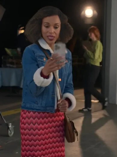 Unprisoned S2 Kerry Washington Sherpa Denim Jacket