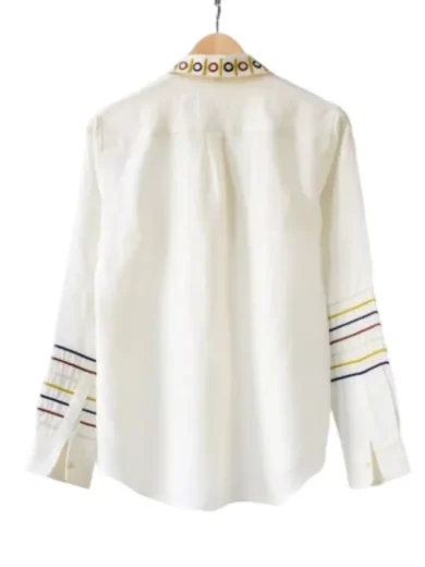 Will Trent S3 Iantha Richardson Embroidered Shirt