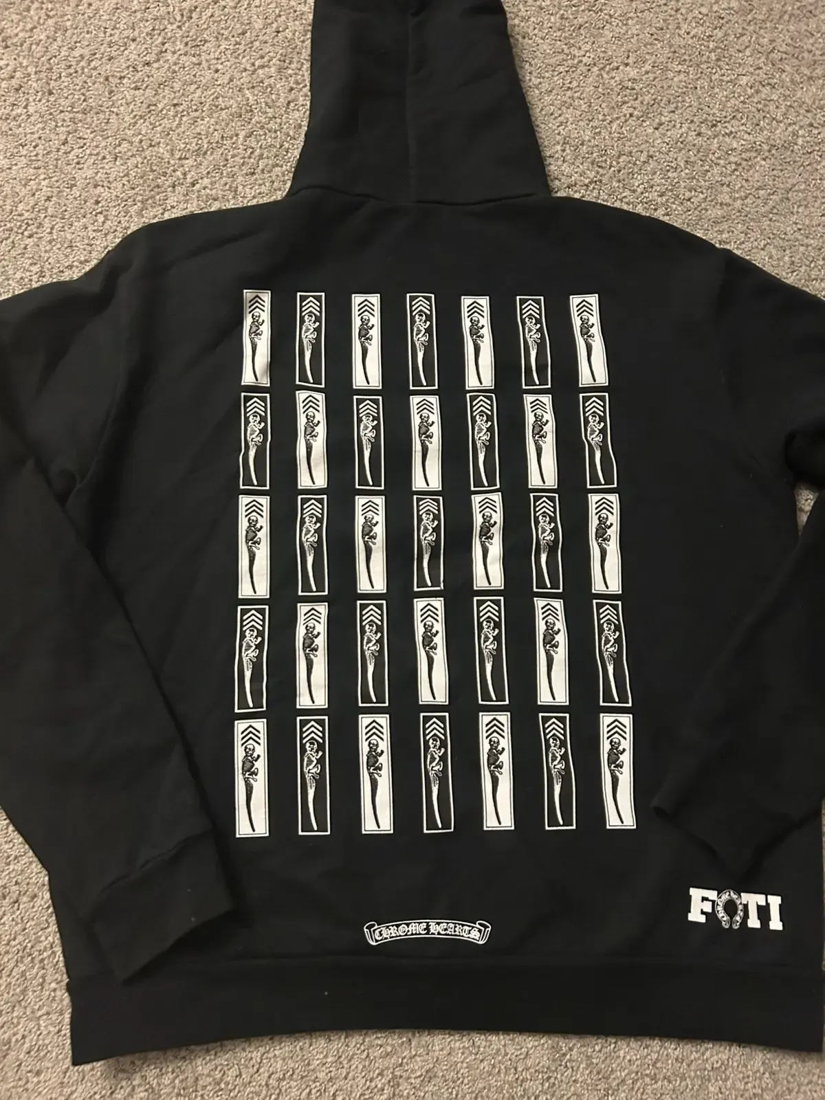 Chrome Hearts Foti Jarvis Block Zip Hoodie Black