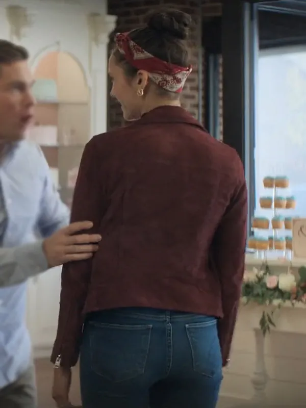 The Out-Laws Nina Dobrev Suede Biker Jacket