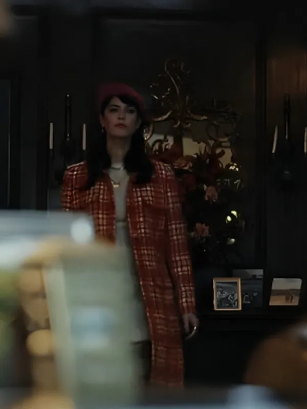 The Gentlemen 2024 Kaya Scodelario Plaid Coat