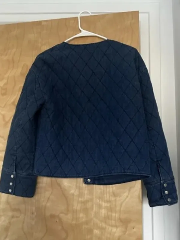 The Today Show 2025 Molly Hunter Denim Quilted Jacket