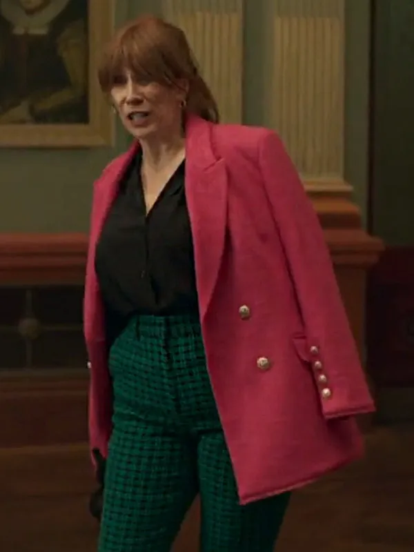 Queen Of Oz 2023 Catherine Tate Pink Blazer