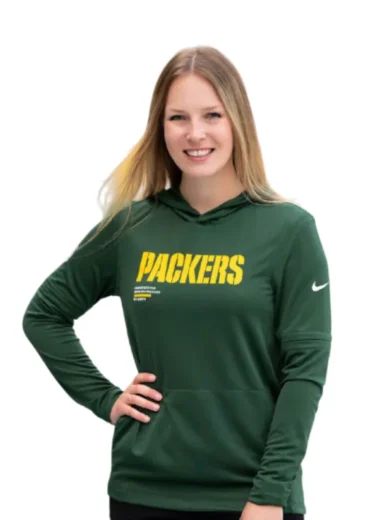 Green Bay Packers Nike Sideline Womens Hoodie
