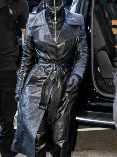 Met Gala 2021 Kim Kardashian Leather Coat