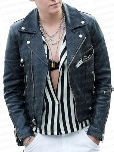 Stella Maxwell Victoria’s Secret Leather Jacket