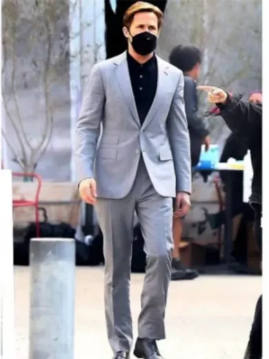 Ryan Gosling The Gray Man Grey Suit