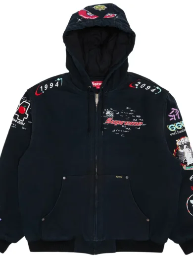 Supreme AOI Hooded Work Jacket 'Black'