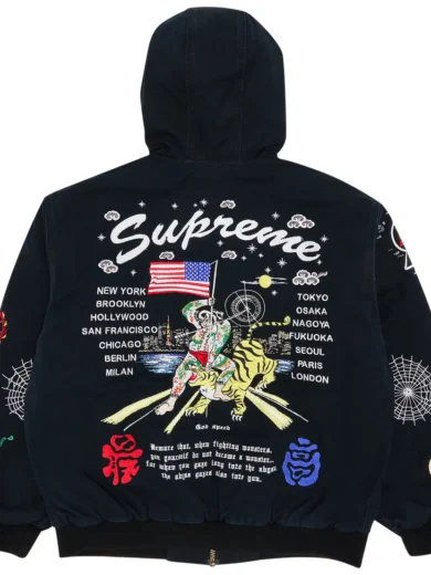 Supreme AOI Hooded Work Jacket 'Black'